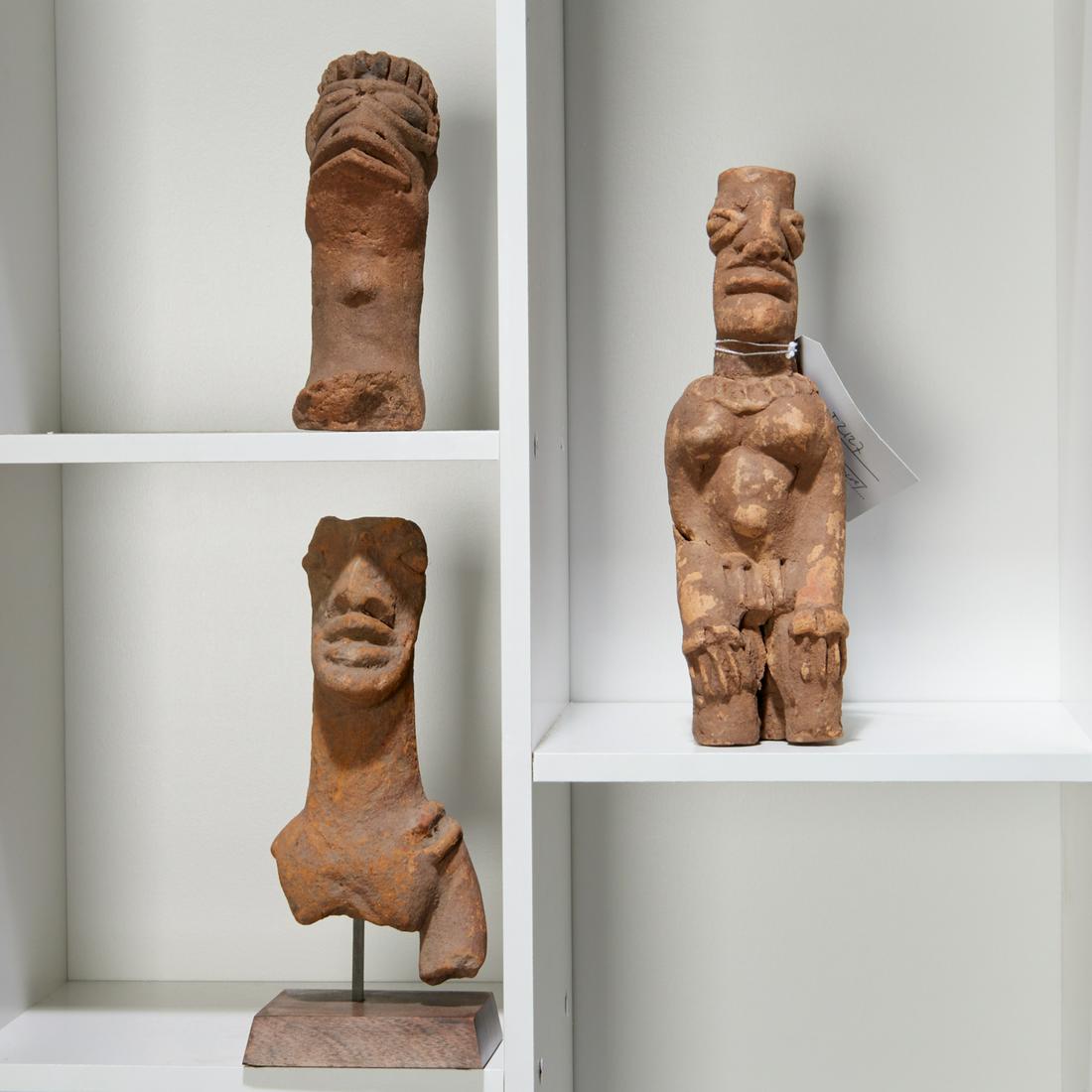 Koma-Bulsa Culture, (3) clay figures (1 of 4)