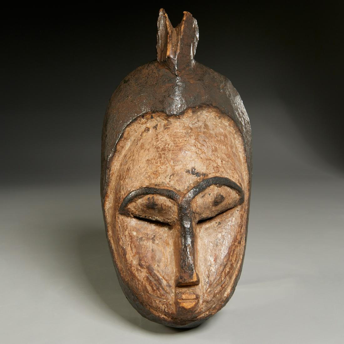 African carved tribal mask, ex-museum (1 of 5)
