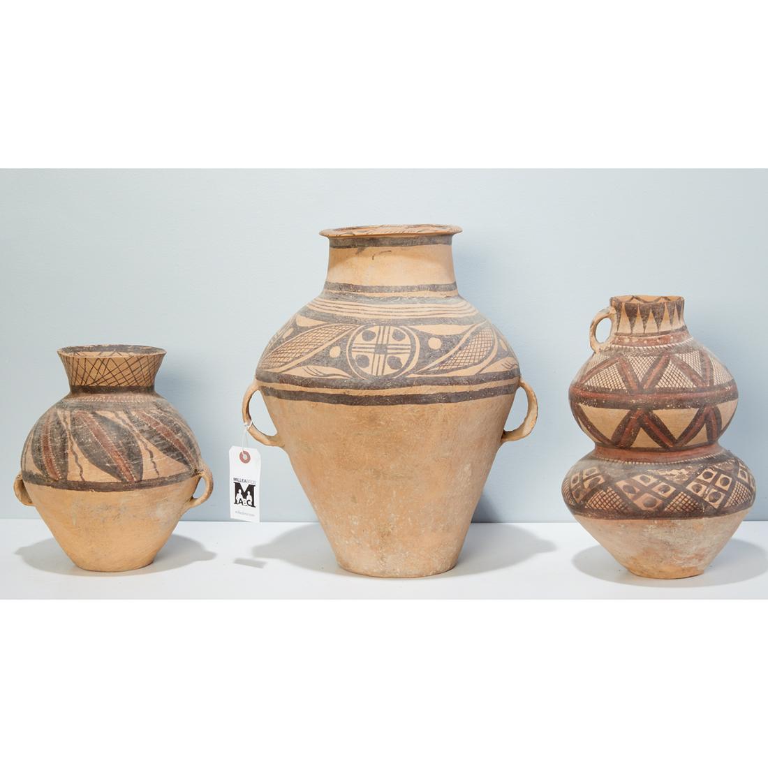 Group (3) Chinese Neolithic style pottery vessels (1 of 5)