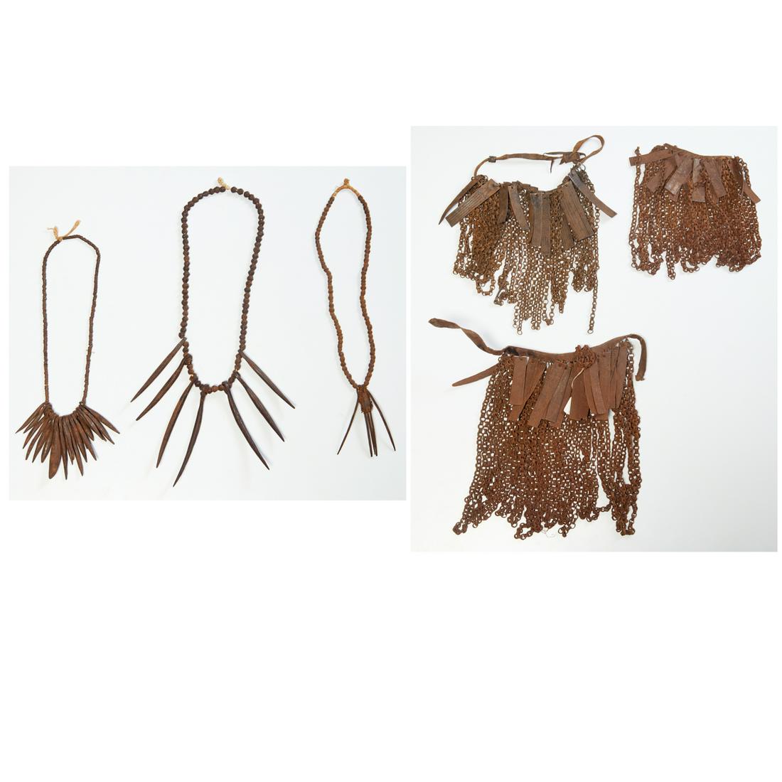Kirdi Peoples, iron cache-sexe and necklaces (1 of 6)