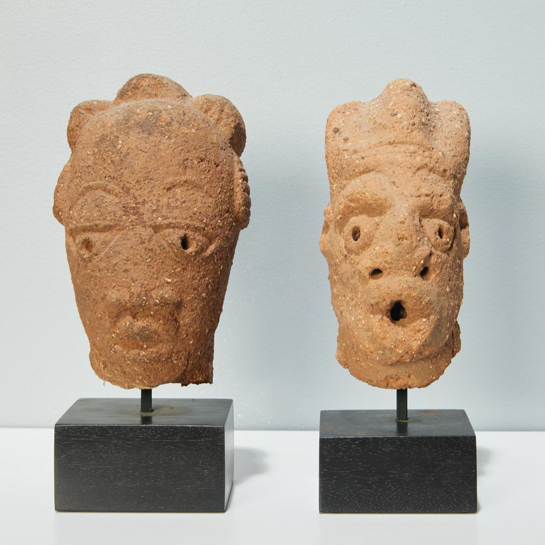 Nok Culture, (2) terracotta heads (1 of 5)
