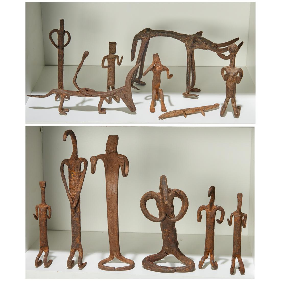 African Peoples, (13) iron figures (1 of 6)