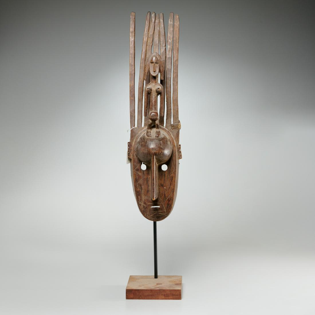 Bamana Peoples, Ntomo seven-horned mask (1 of 6)