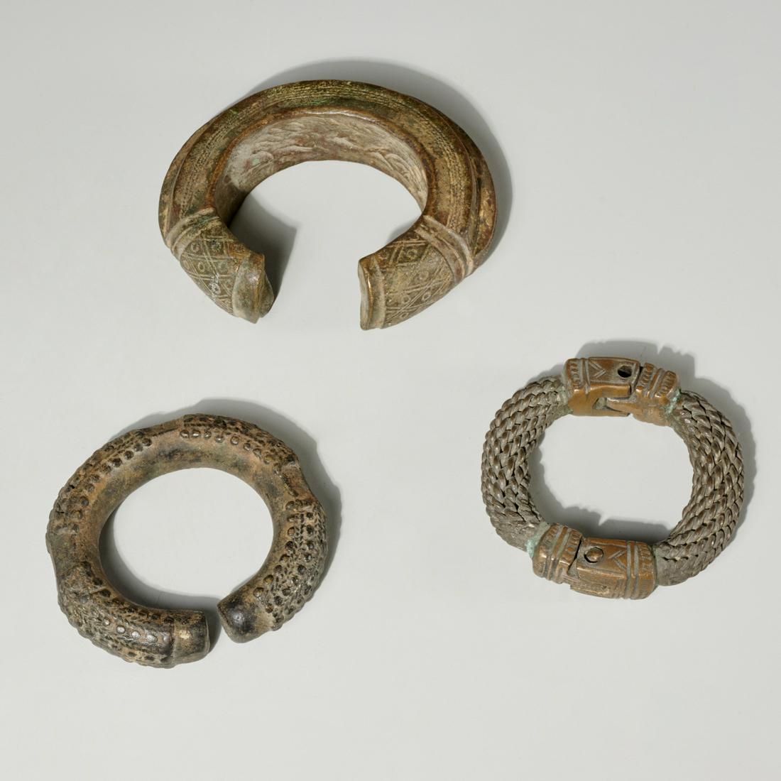 Yoruba Peoples, (3) bracelets (1 of 5)