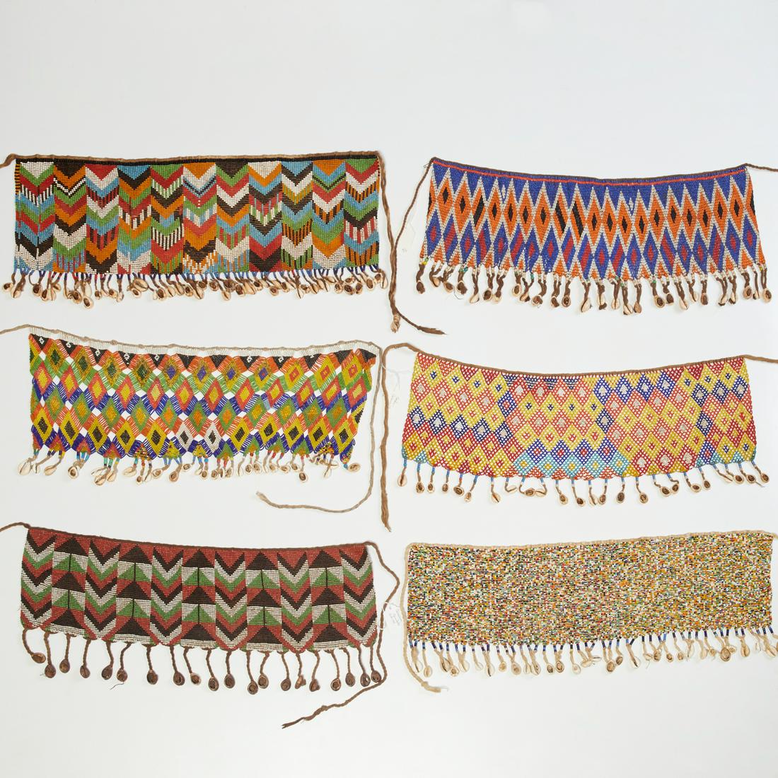(6) Vintage African cache-sexe, beaded loincloths (1 of 7)