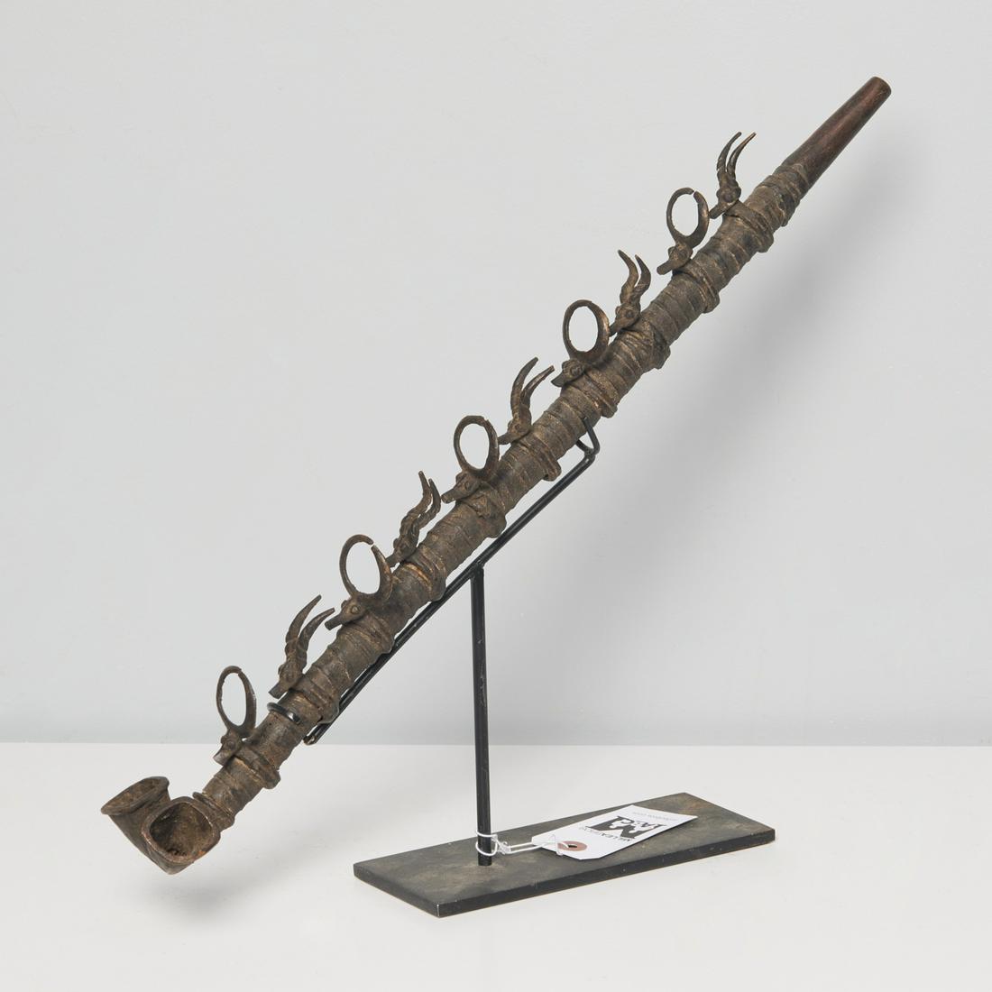 Cameroon copper-alloy pipe (1 of 5)