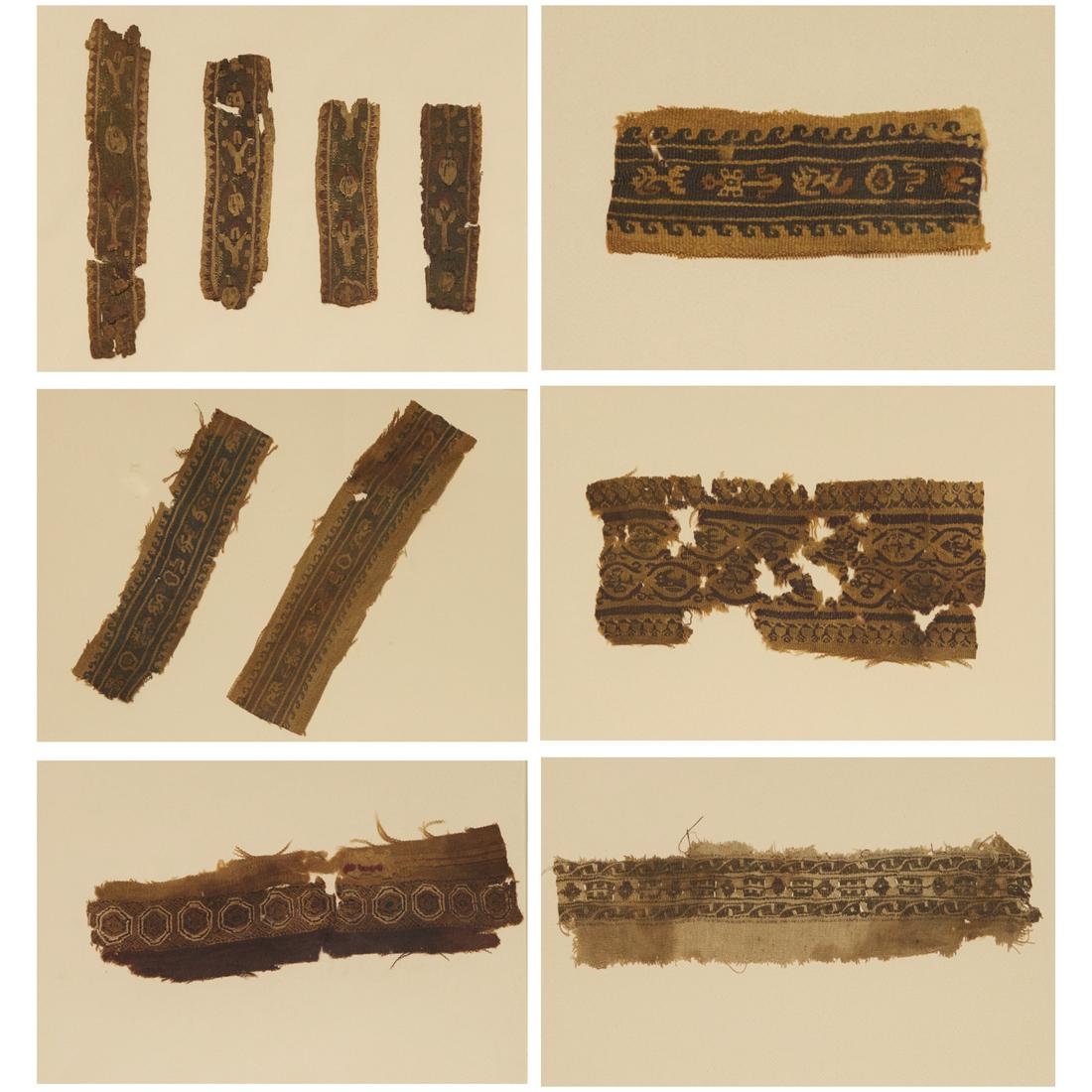 Group (10) Coptic textile border fragments (1 of 6)