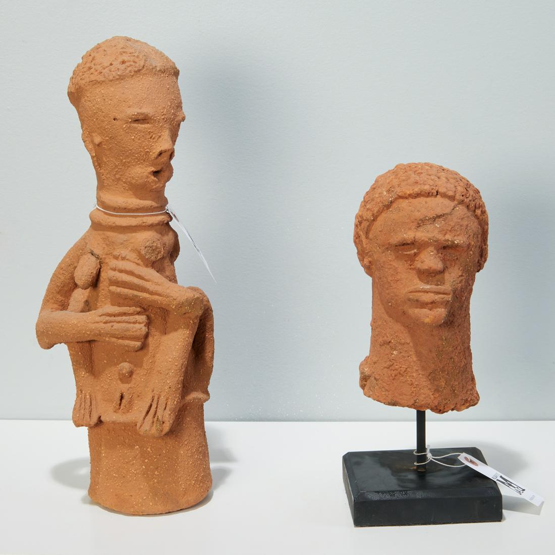 Style of Katsina Culture, (2) terracotta figures (1 of 4)