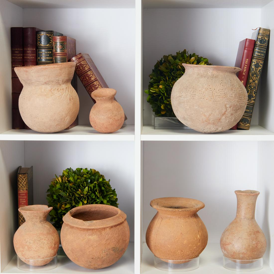 Group (7) African terracotta pots (1 of 6)