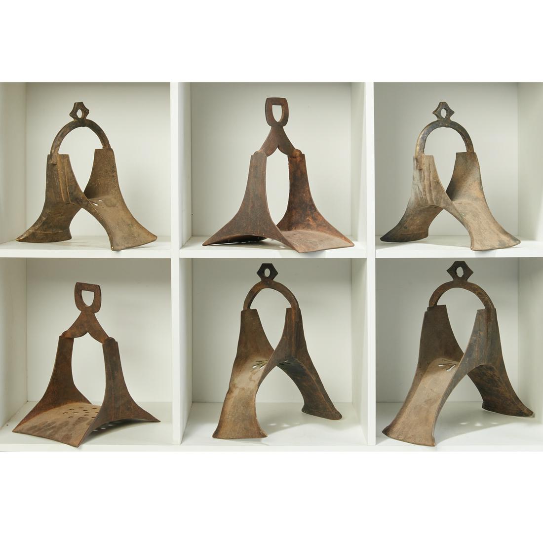 Taureg Peoples, (3) pairs metal stirrups (1 of 6)