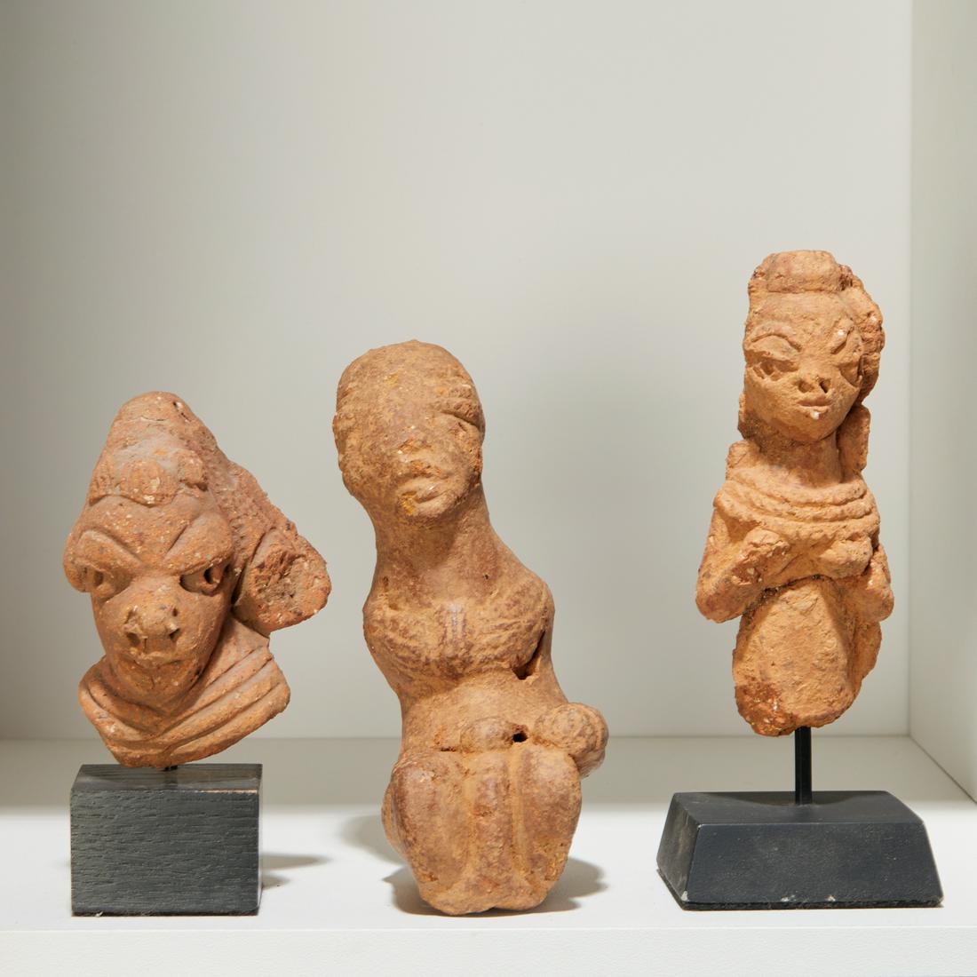 Nok Culture, (3) terracotta figures (1 of 5)