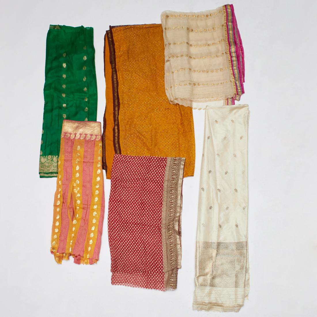 Group vintage Indian silk saris (1 of 6)
