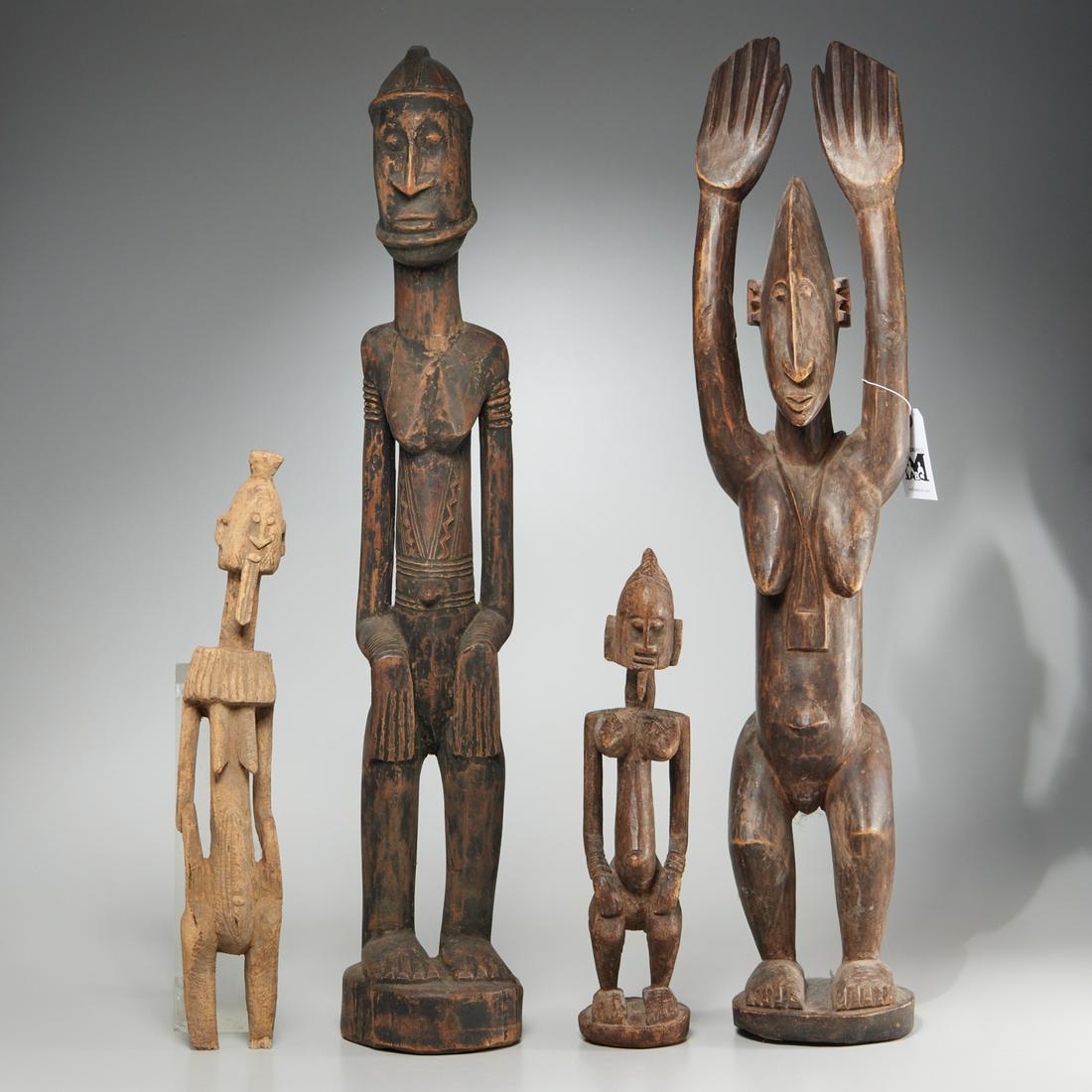 Mali Region, (4) carved wood figures (1 of 7)
