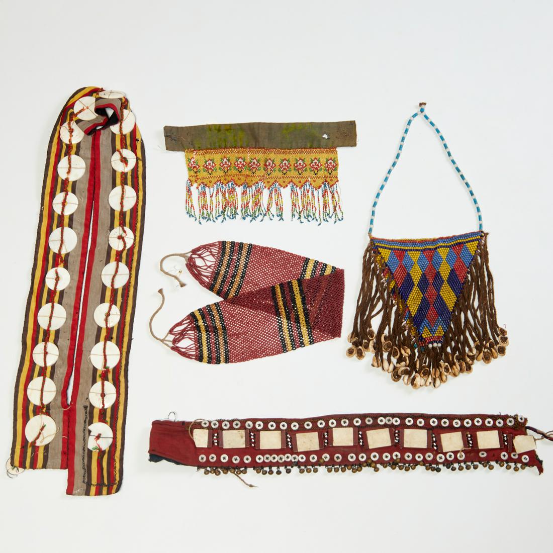 Group (5) tribal beaded accessories (1 of 7)