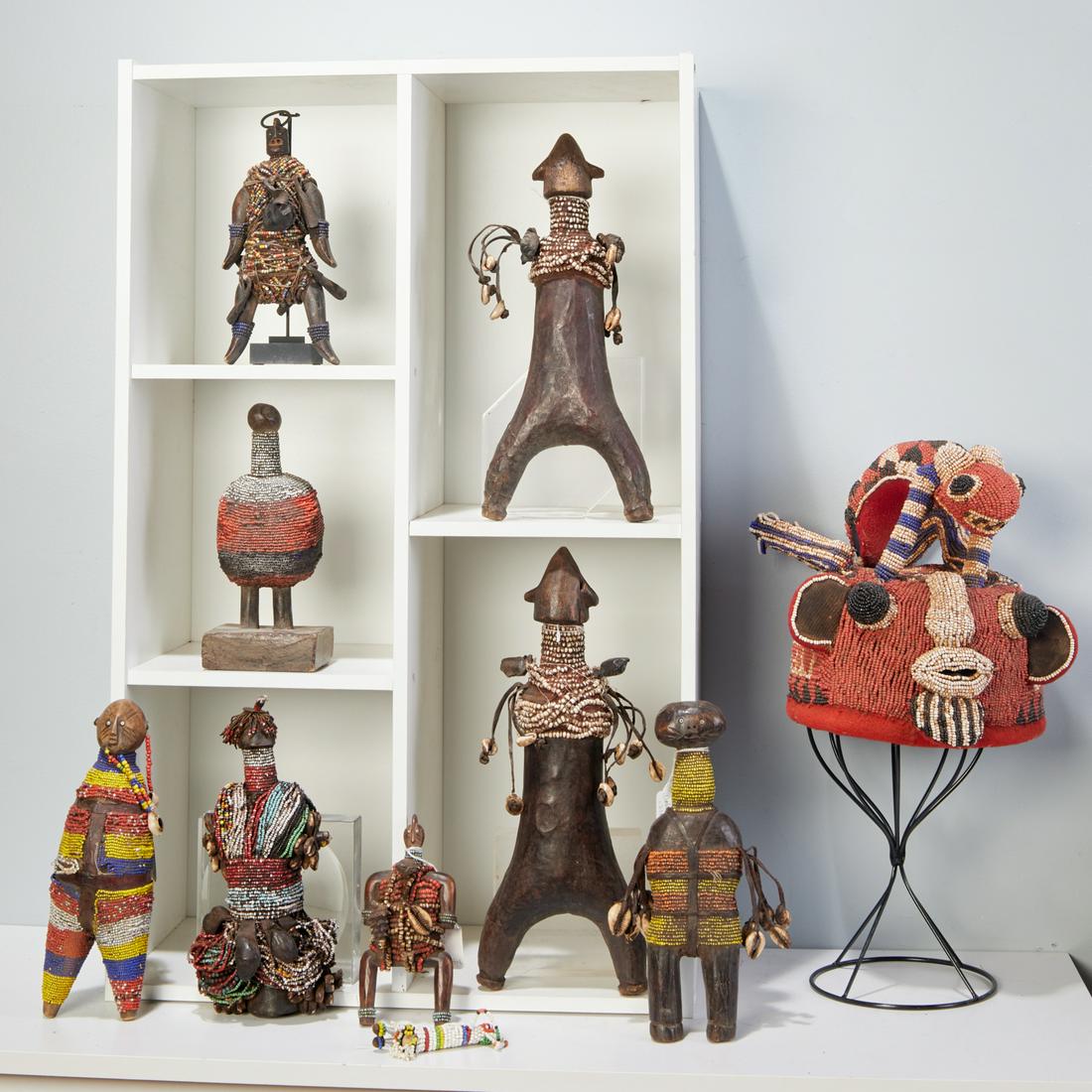 Group (9) West African beaded objects (1 of 9)