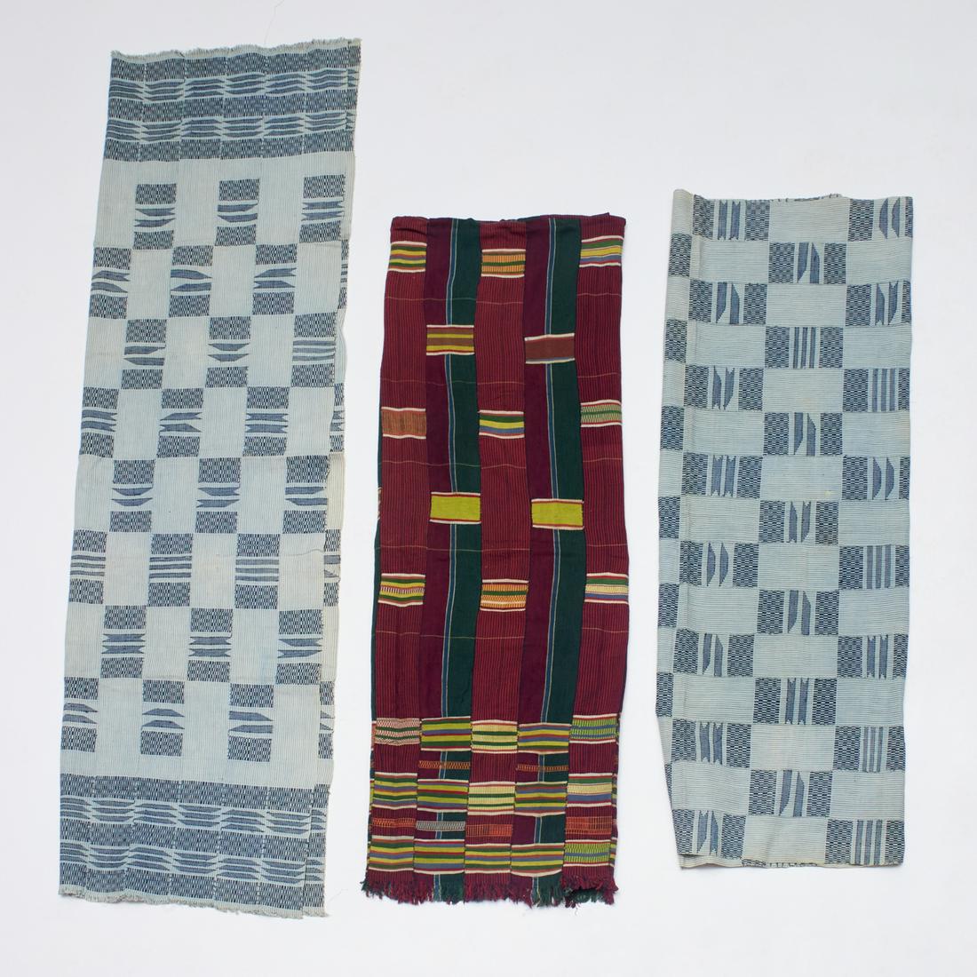 Ewe Peoples, (3) Kente cloths (1 of 5)