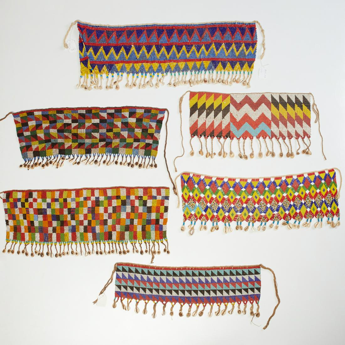 (6) Vintage African cache-sexe, beaded loincloths (1 of 7)