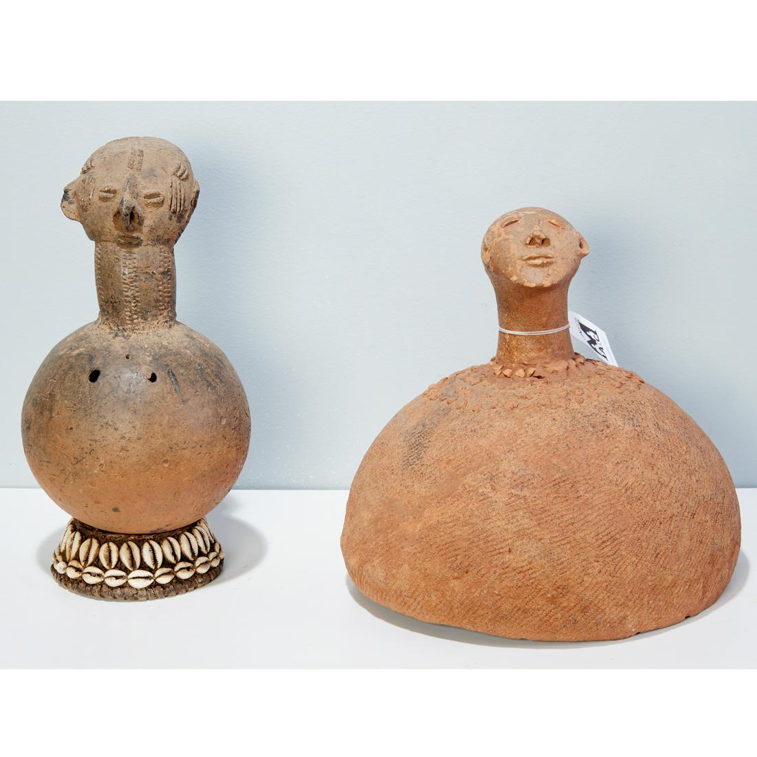 Bura-Asinda Culture, (2) terracotta urns (1 of 7)