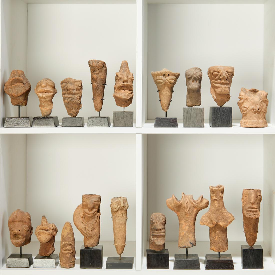 Koma-Bulsa Culture, (18) clay heads (1 of 6)