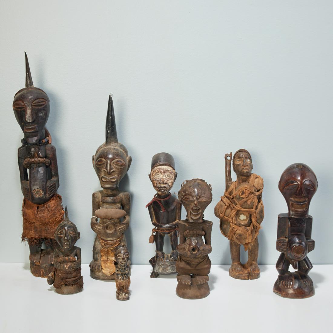 Group (8) African style power figures (1 of 8)