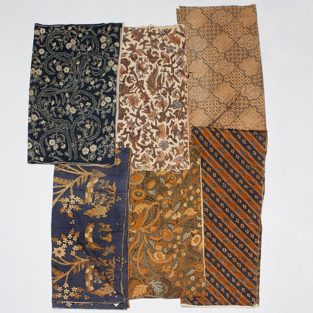 Group (6) Indonesian Batik textiles (1 of 5)