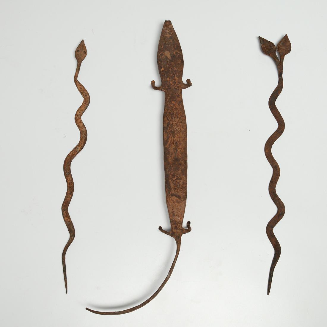 Burkina Faso Peoples, (3) zoomorphic currency (1 of 7)