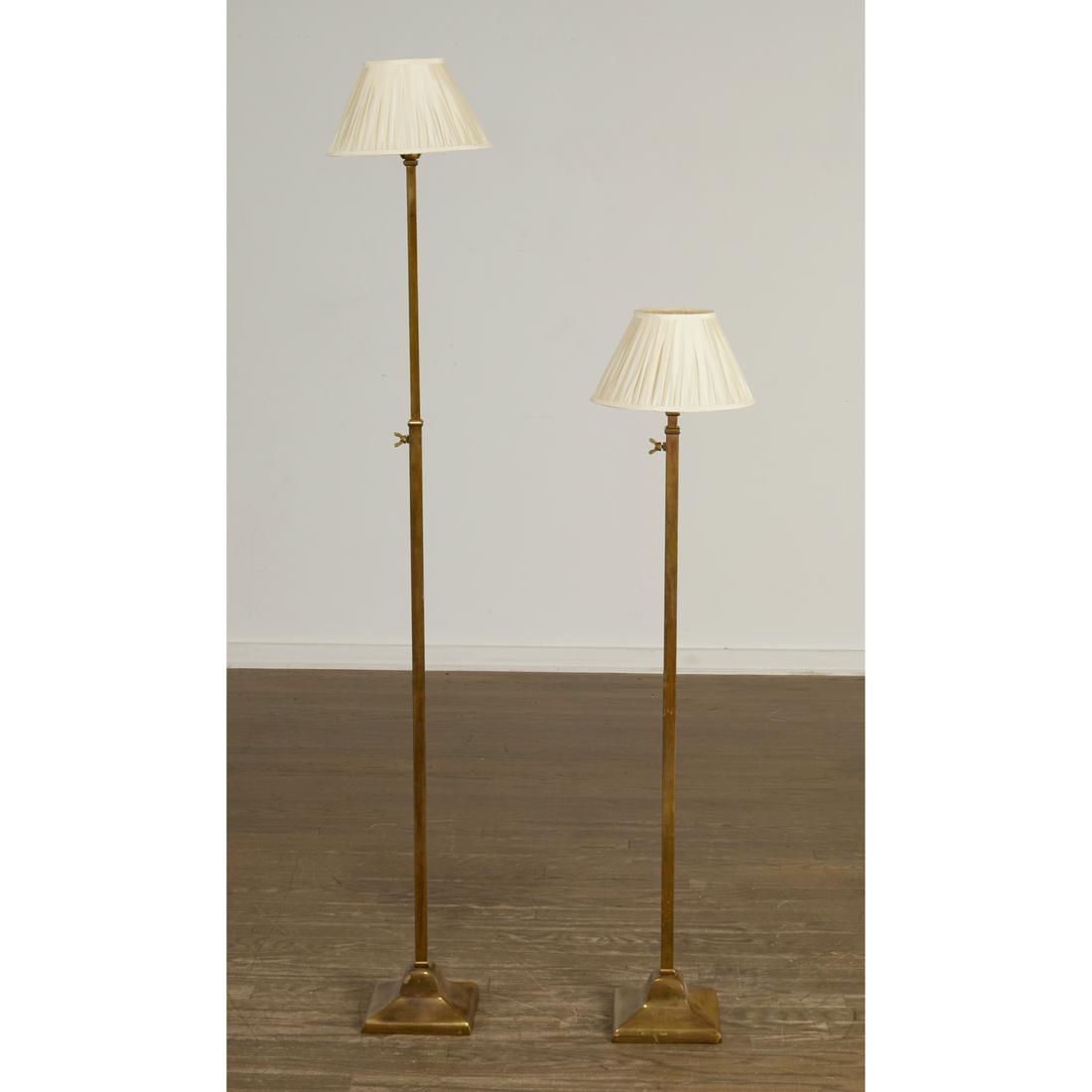 Galerie des Lampes, pair brass floor lamps (1 of 5)