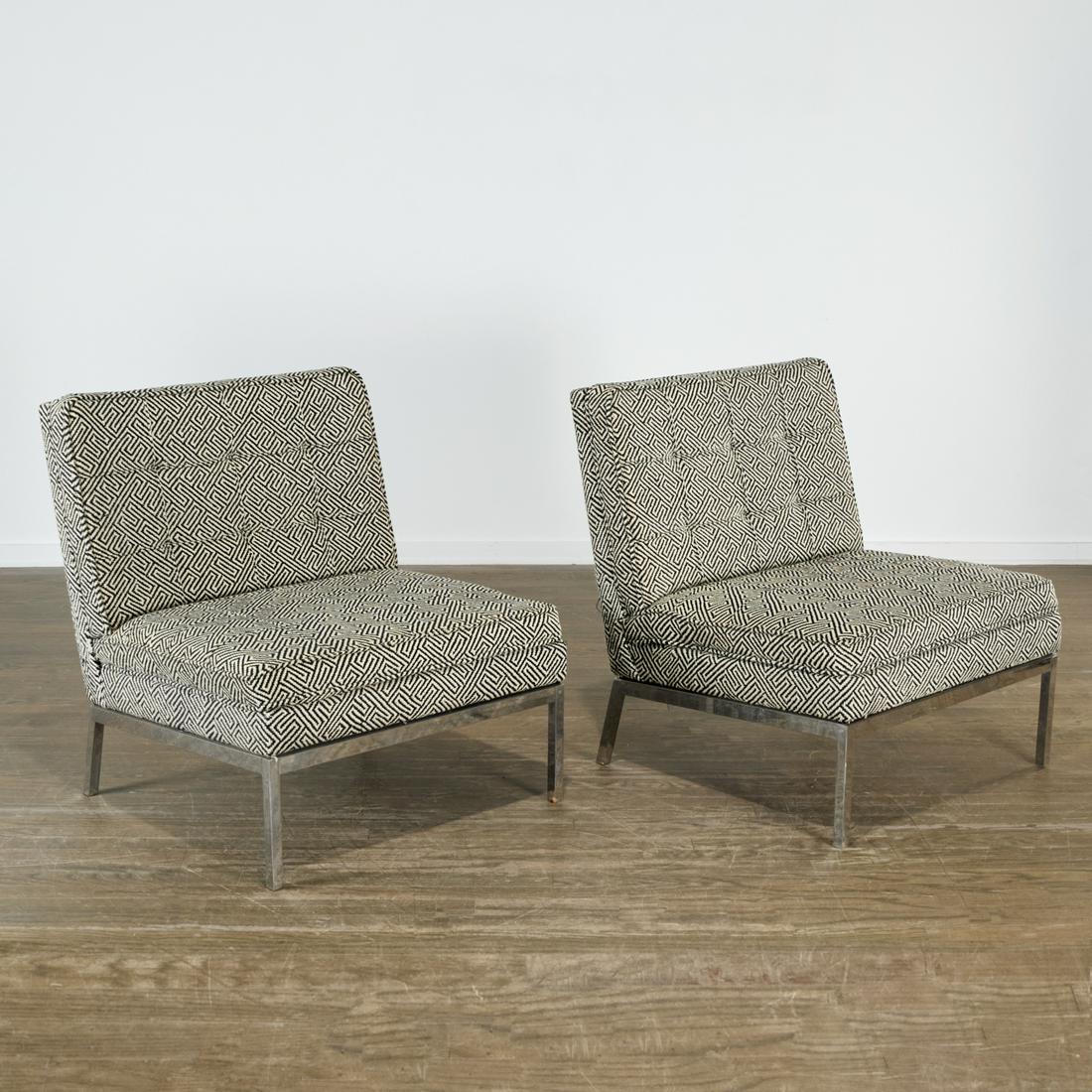 Florence Knoll, pair slipper lounge chairs (1 of 8)