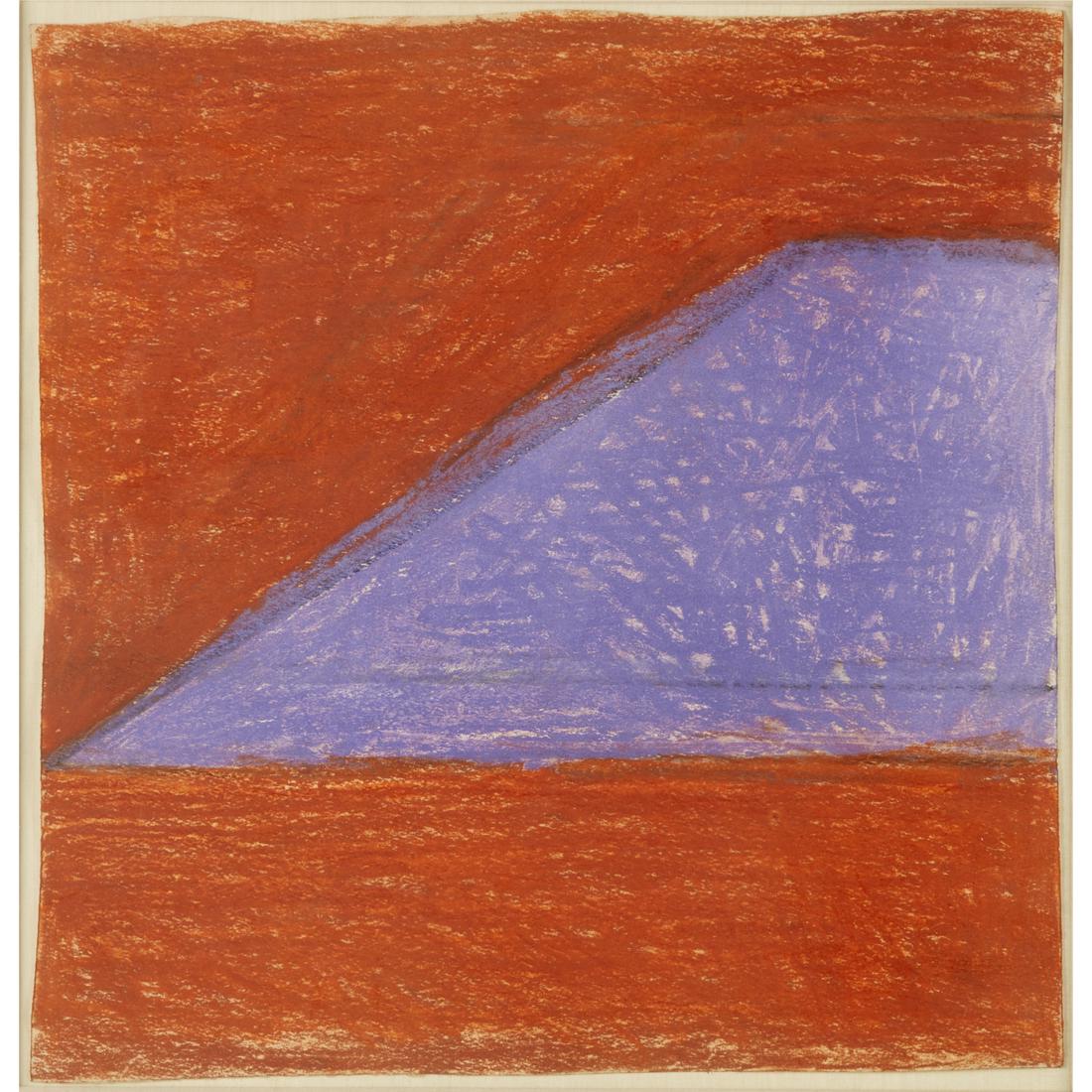 Thornton Willis, pastel on paper, 1980: Thornton Willis, pastel on paper, 1980, Thornton Willis (American, b. 1938), no signature observed, artist and date inscribed verso, framed under glass, 14"h x 14.5"w (sheet), 21"h x 21.5"w (frame) Pr