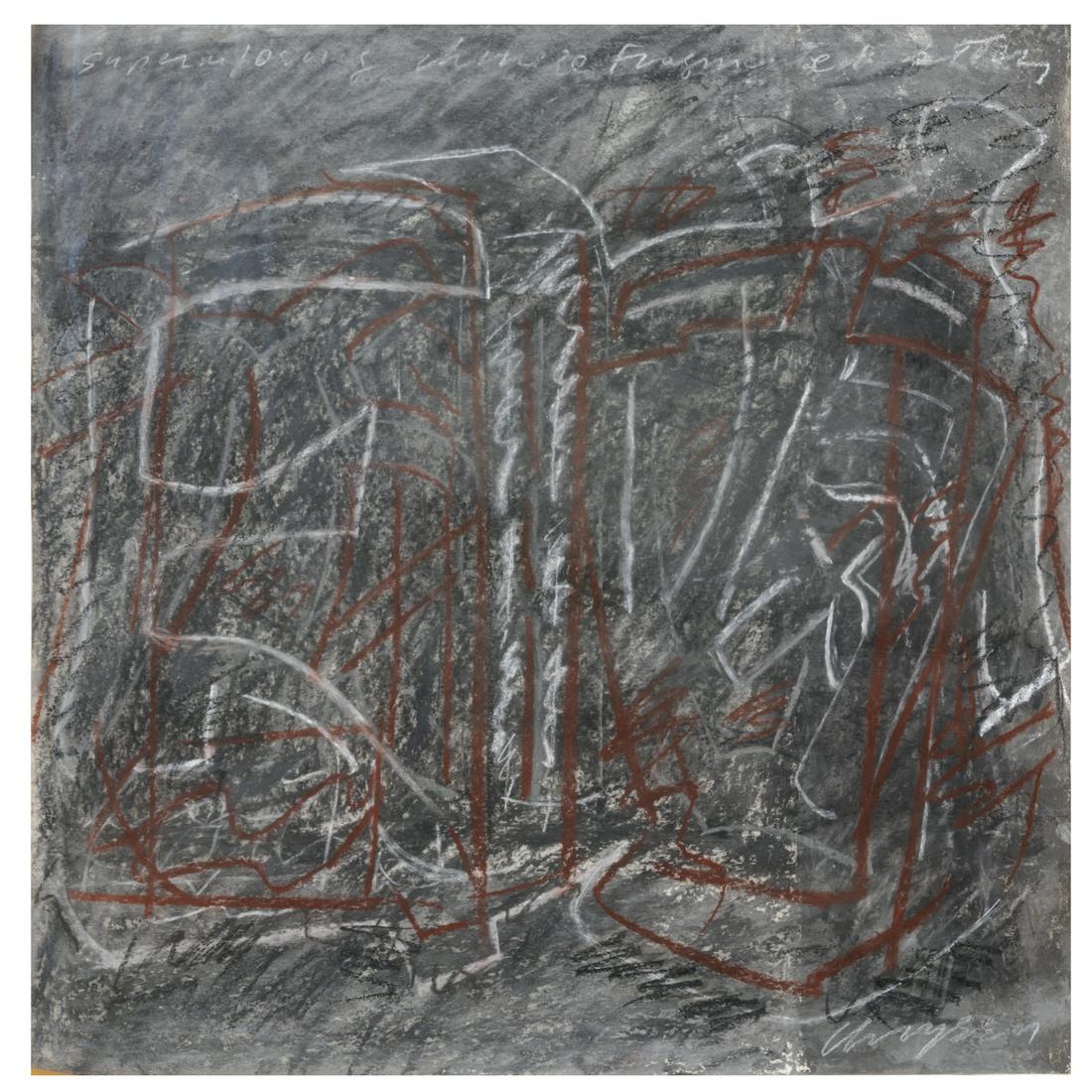 Chryssa, color pastel, 1967 (1 of 7)