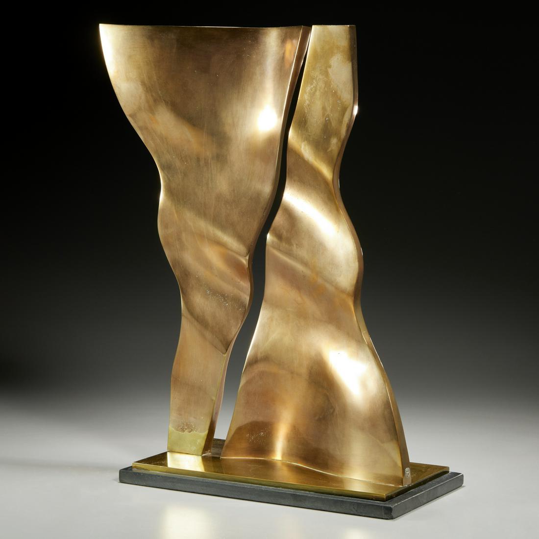 Ralph Brown, polished bronze sculpture, 1970 (1 of 10)
