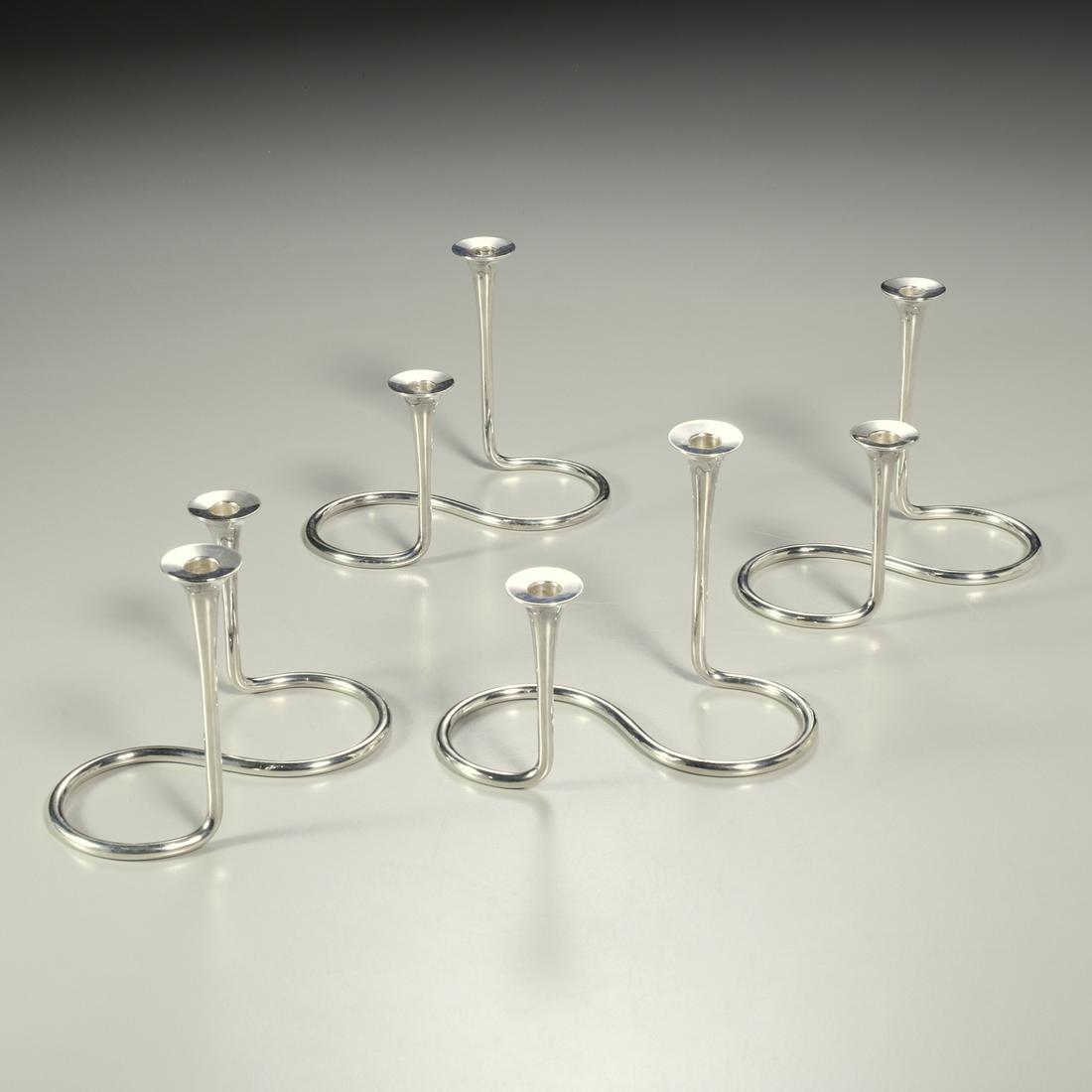Eigil Jensen for Michelsen, (4) candlesticks (1 of 5)