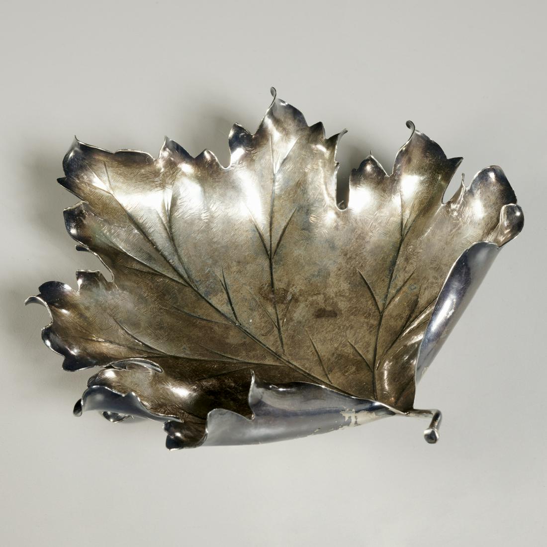 Buccellati sterling silver leaf dish (1 of 5)