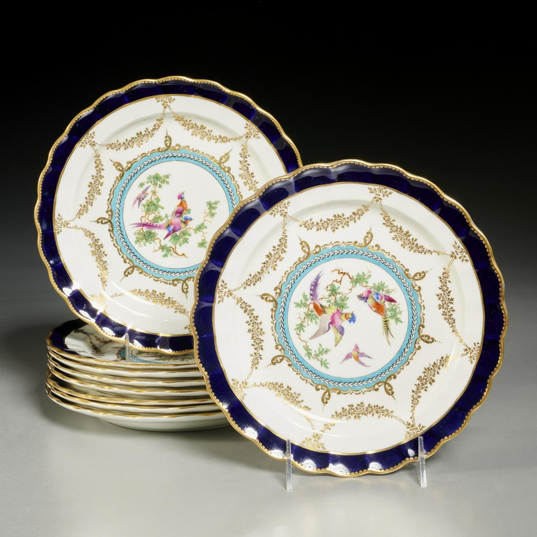 Royal Worcester for Tiffany & Co. dessert plates (1 of 6)