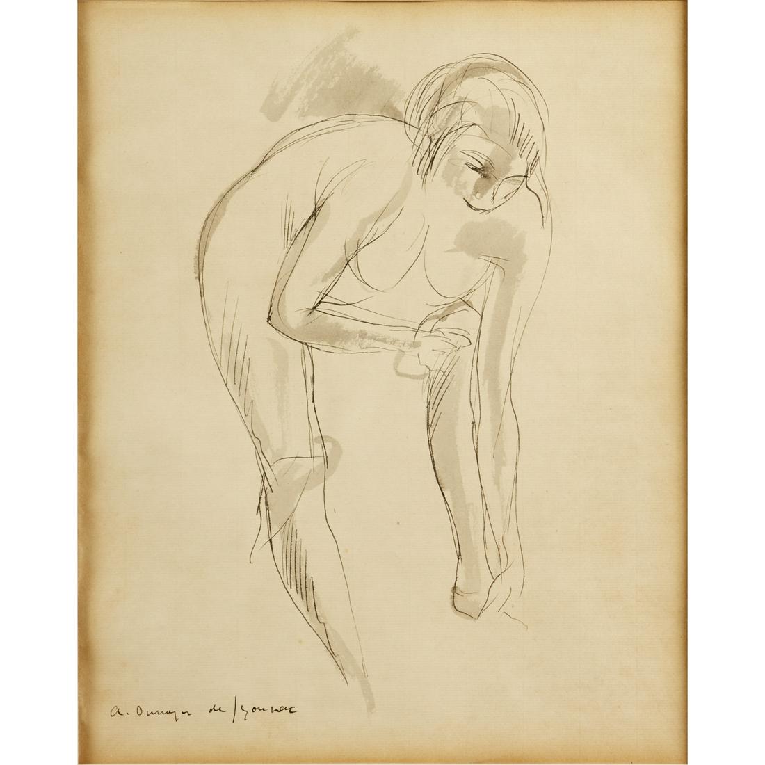 Andre Dunoyer de Segonzac, pen and ink drawing (1 of 6)