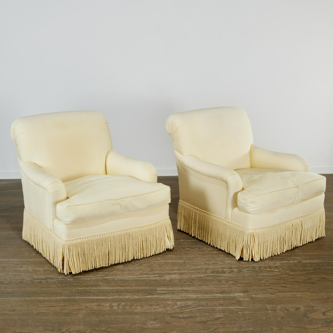 Pair Jules Rist custom lounge chairs (1 of 9)