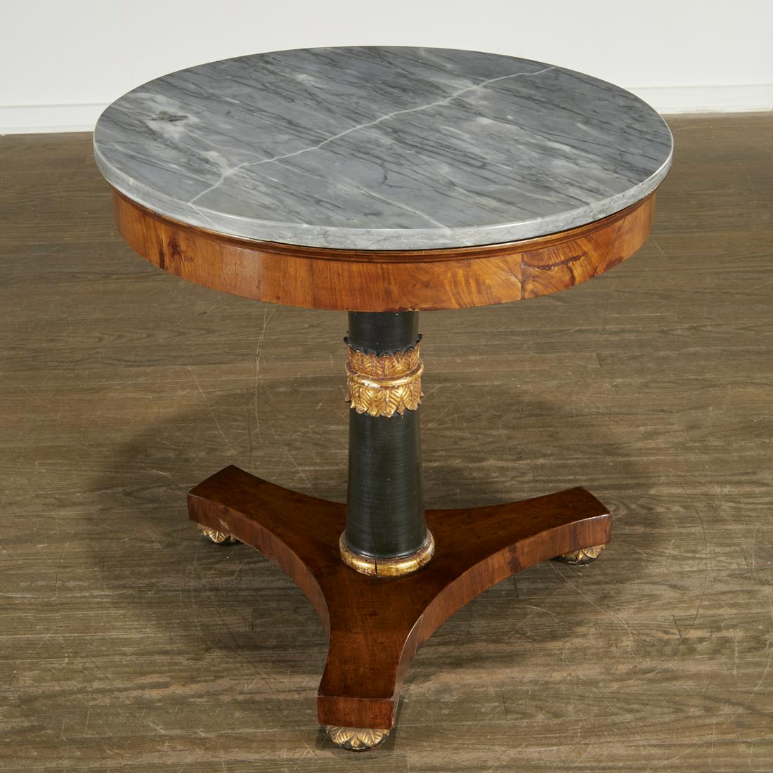 Continental Neoclassic gilt rosewood center table (1 of 9)