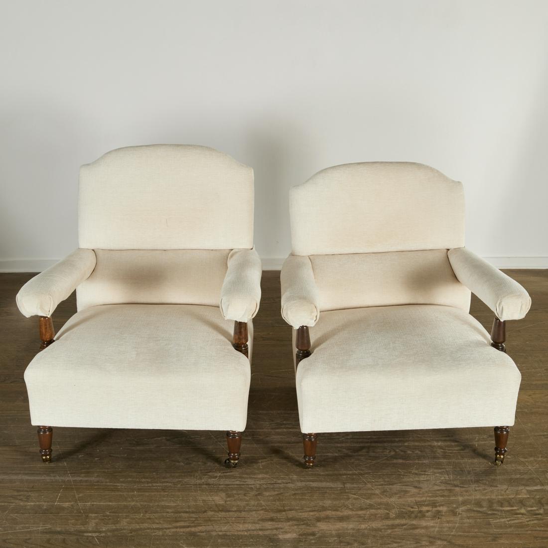Near pair Howard & Sons (attrib.) lounge chairs (1 of 8)