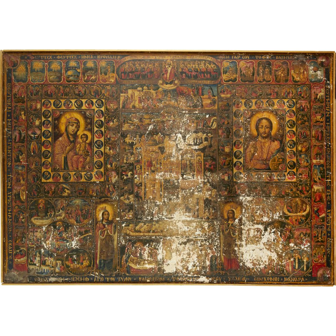 Monumental 18th c. Epitaphios icon, ex Sotheby's (1 of 10)