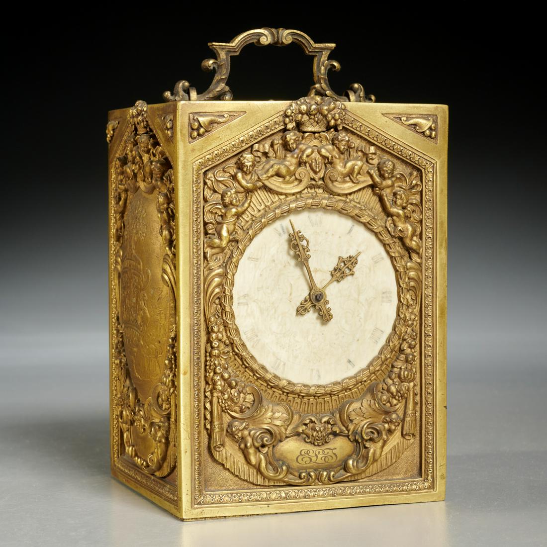Harris & Harrington gilt bronze carriage clock (1 of 6)