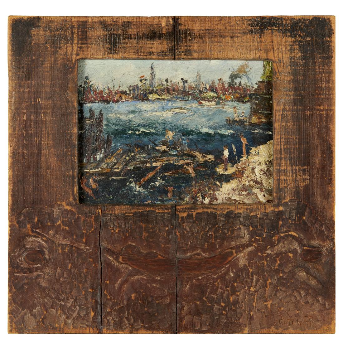 Samuel Rothbort, oil in artist frame (1 of 9)