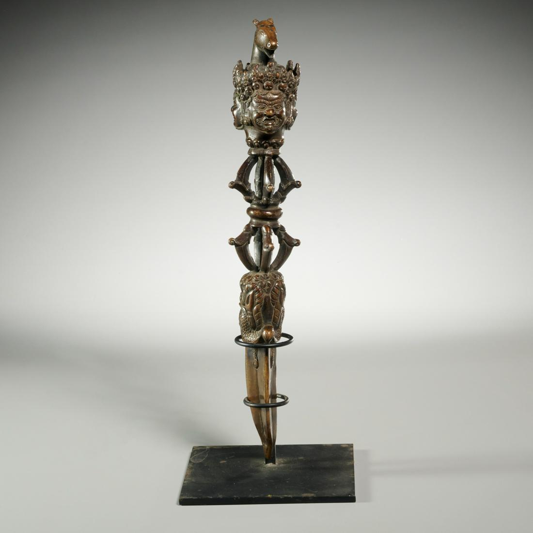 Large Nepalese ceremonial Phurba dagger (1 of 5)