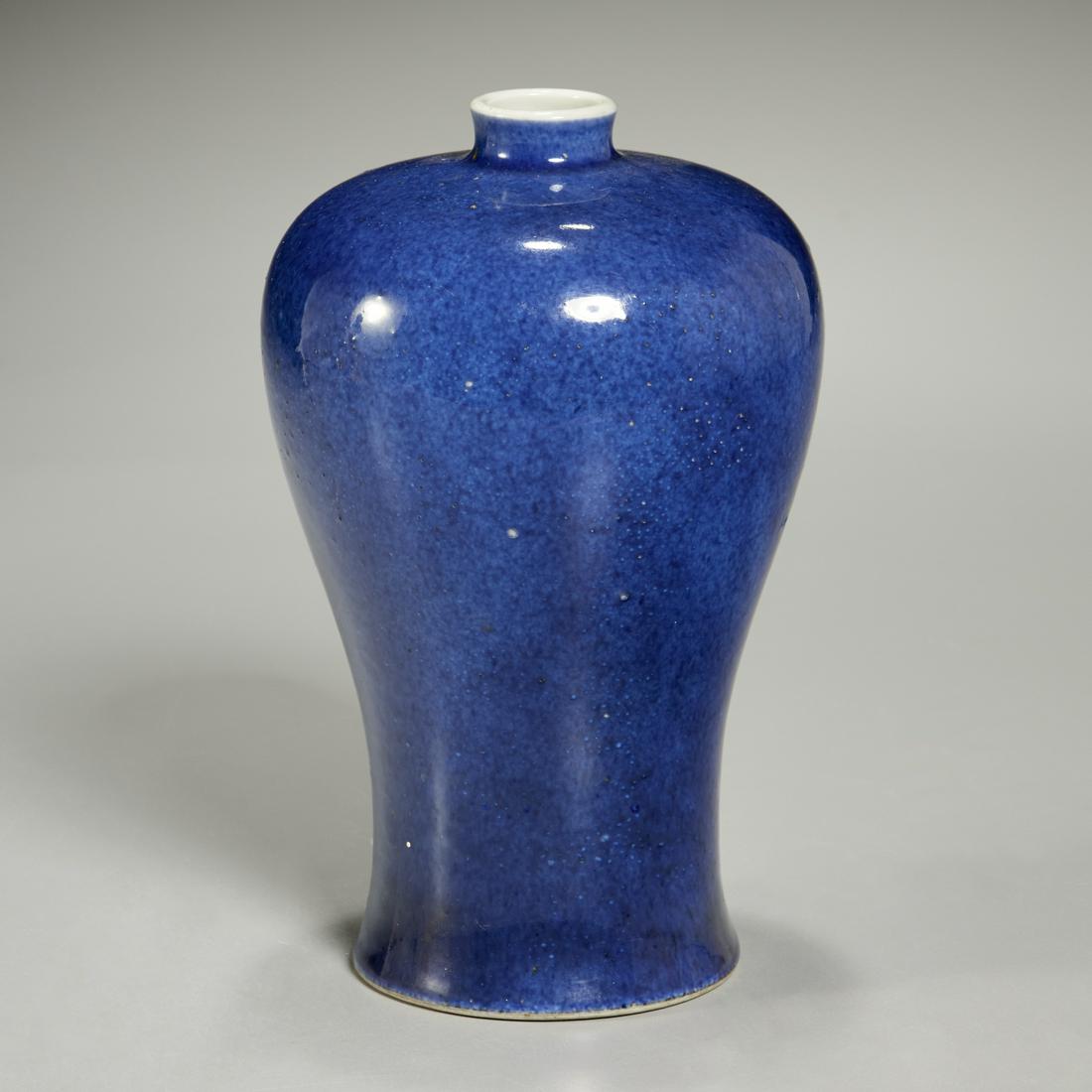 Chinese powder blue glazed Meiping vase (1 of 5)