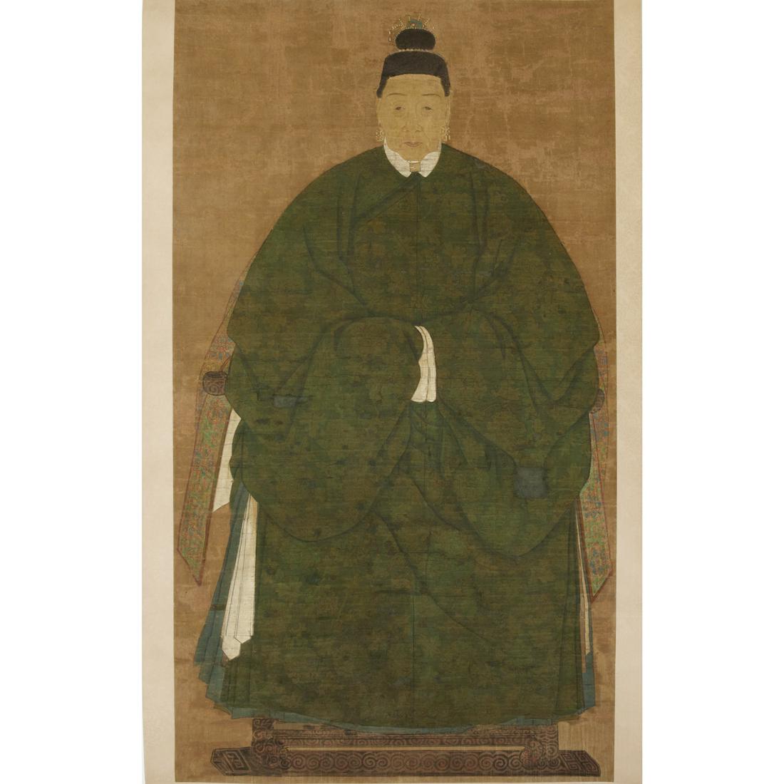 Chinese School, ancestral portrait, ex Museum (1 of 8)