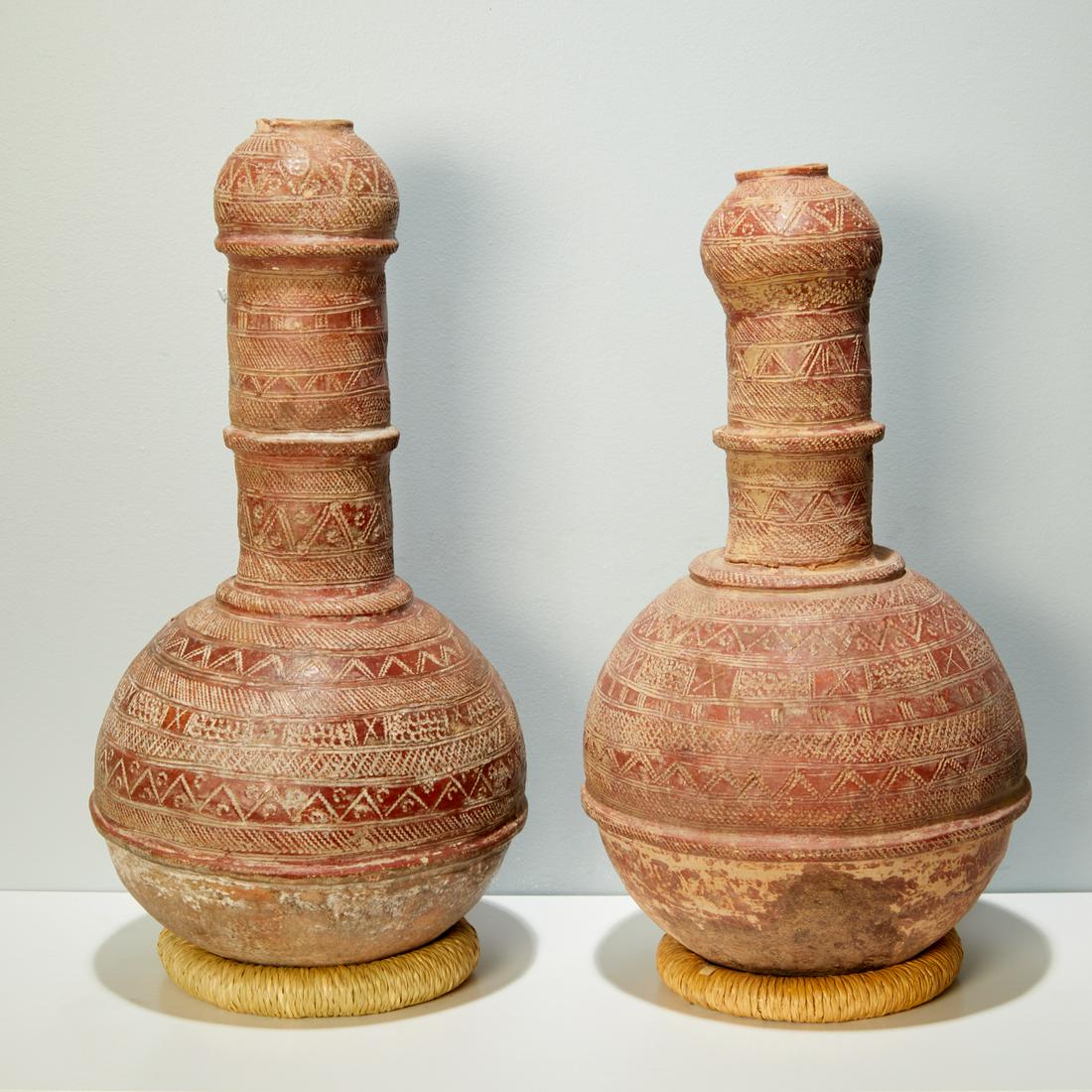 Bozo/Somono Peoples, (2) large terracotta vessels (1 of 7)
