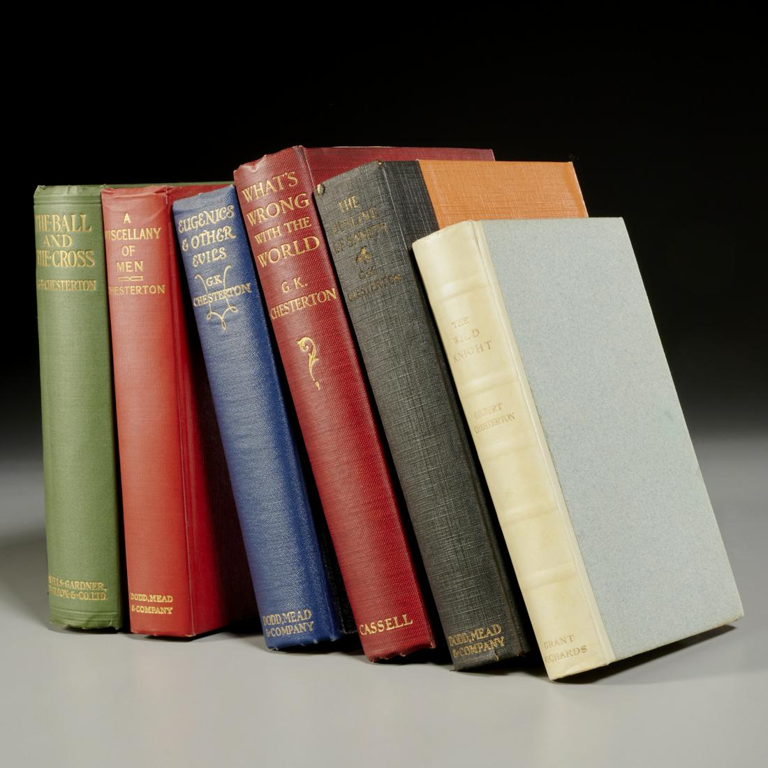 G. K. Chesterton, (6) vols. in rare dust jackets (1 of 6)