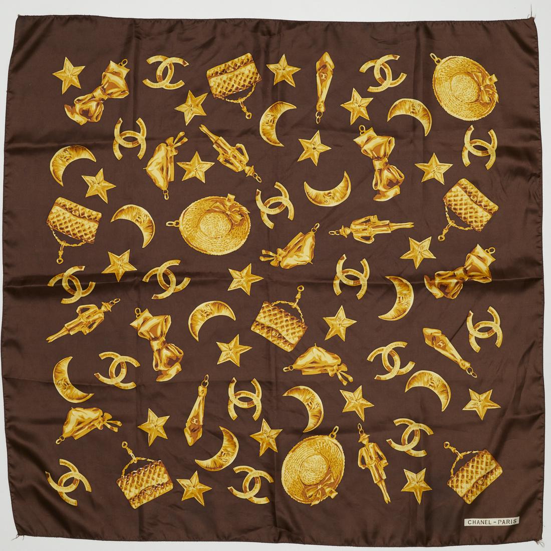 Vintage Chanel France charm print scarf (1 of 4)
