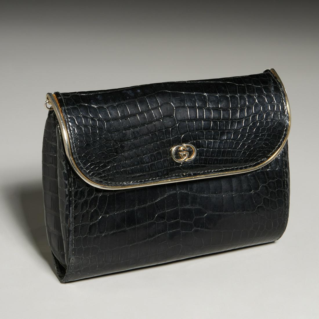 Gucci black crocodile evening bag (1 of 5)