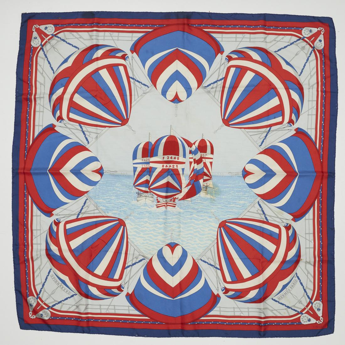 Hermes "Spinnakers" 90 cm silk scarf (1 of 7)