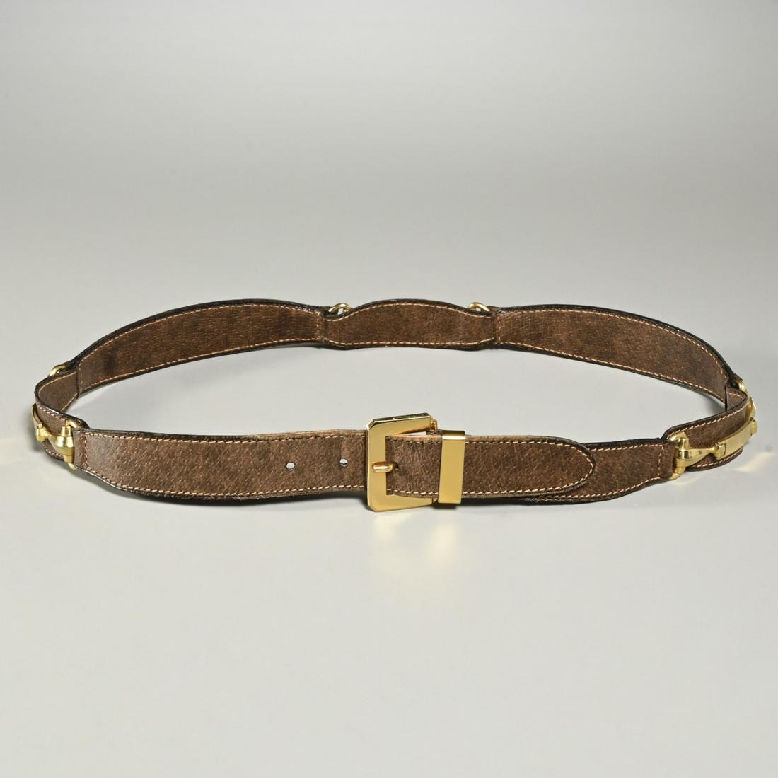 Vintage Gucci leather and horsebit ladies belt (1 of 5)